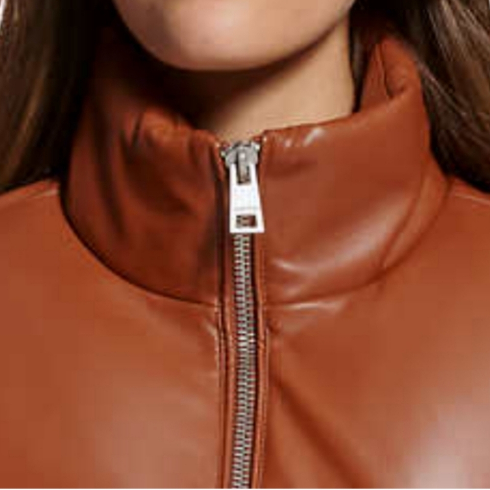 Levi's Ladies' Faux Leather Puffer Jacket - Picture 4 of 5